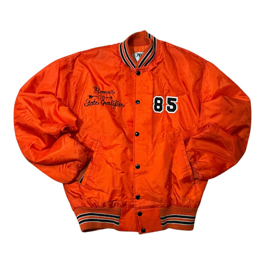 Vintage West Wind Satin Bomber Jacket — Quilted Warmth, Varsity Statement — 1970’s