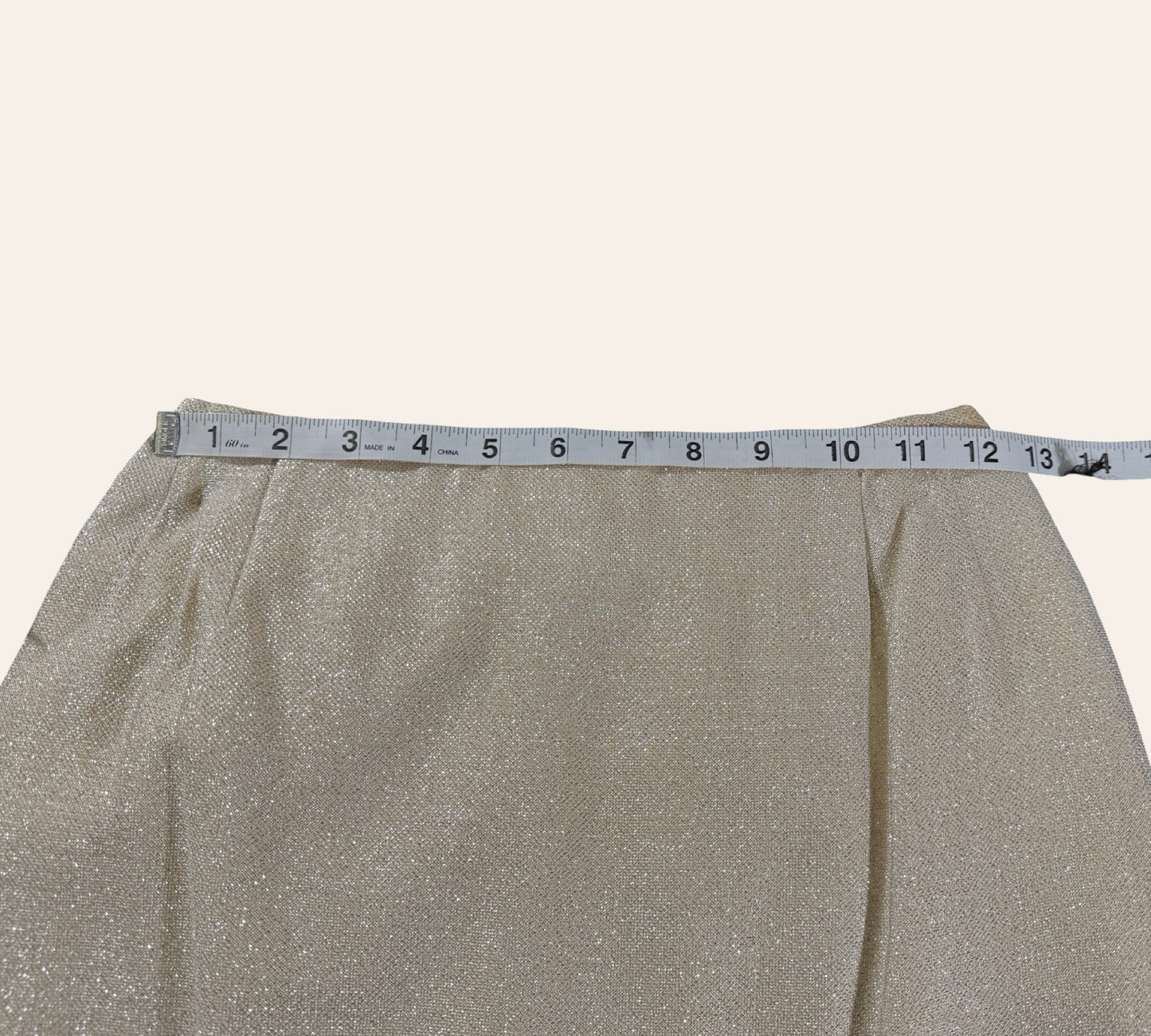 Vintage 60s Junior House 3-Piece Skirt Suit — Metallic Champagne Knit, Mod Glam