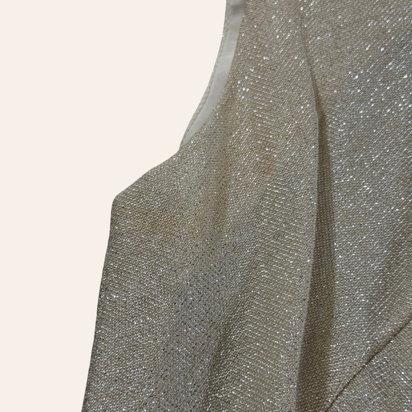 Vintage 60s Junior House 3-Piece Skirt Suit — Metallic Champagne Knit, Mod Glam