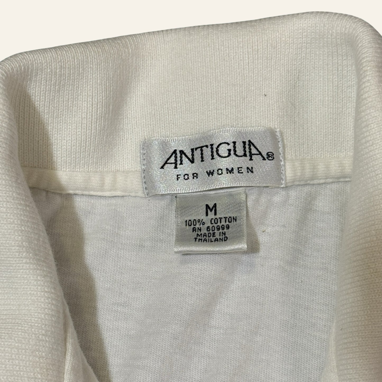 Vintage Antigua Polo — Retired Chief Wahoo Logo, Sleeveless Golf Cotton