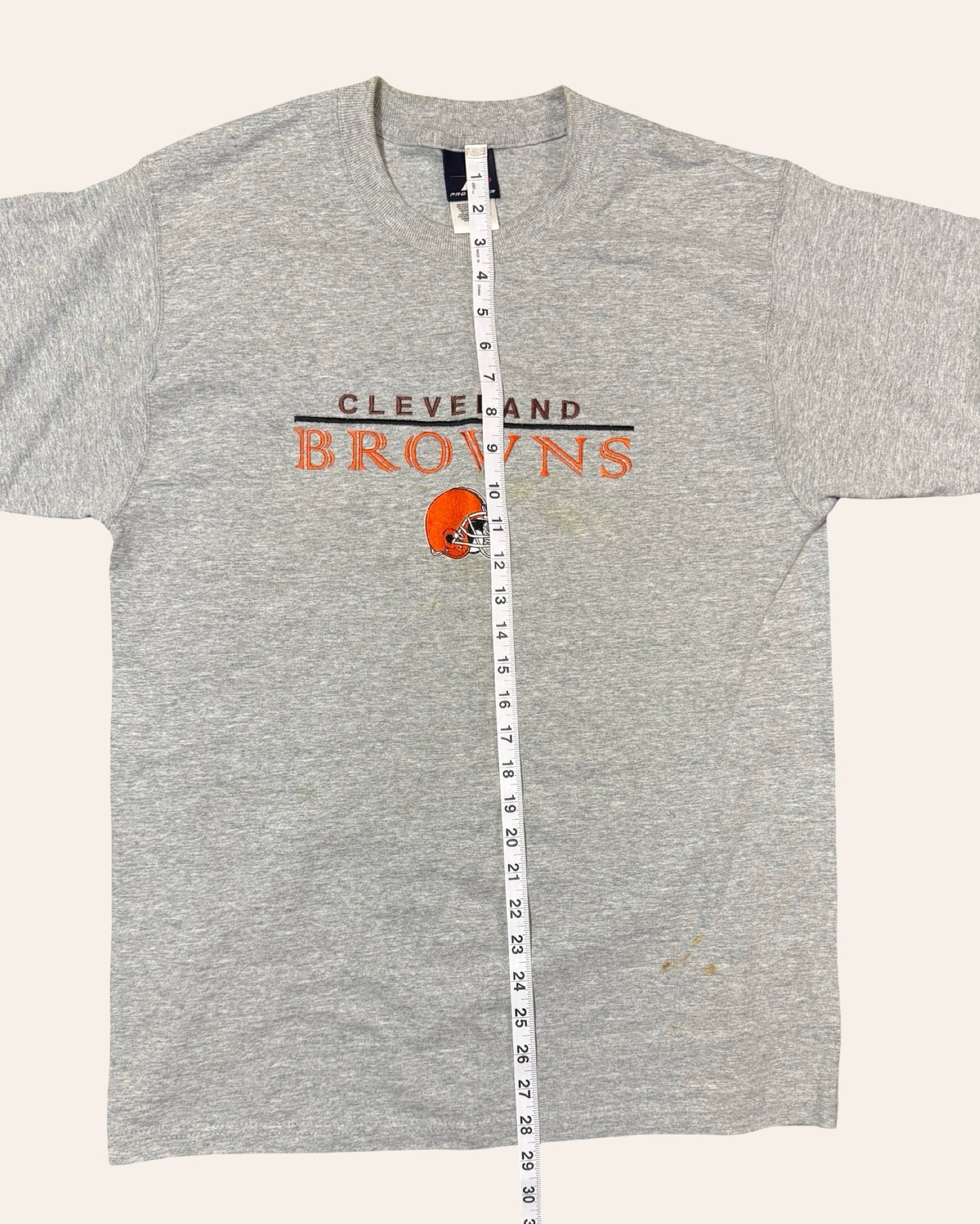 Vintage Cleveland Browns Pro Player Tee — Embroidered Logo, Easy Layer