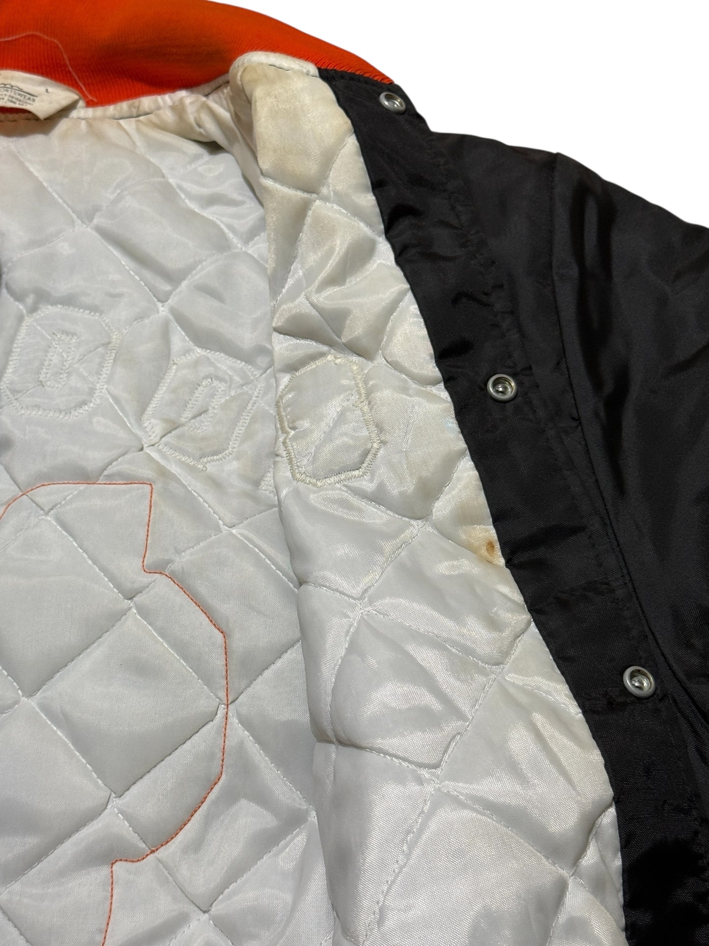 Vintage Letterman Jacket — Cross Country Hoover High — Quilted Warmth, Varsity