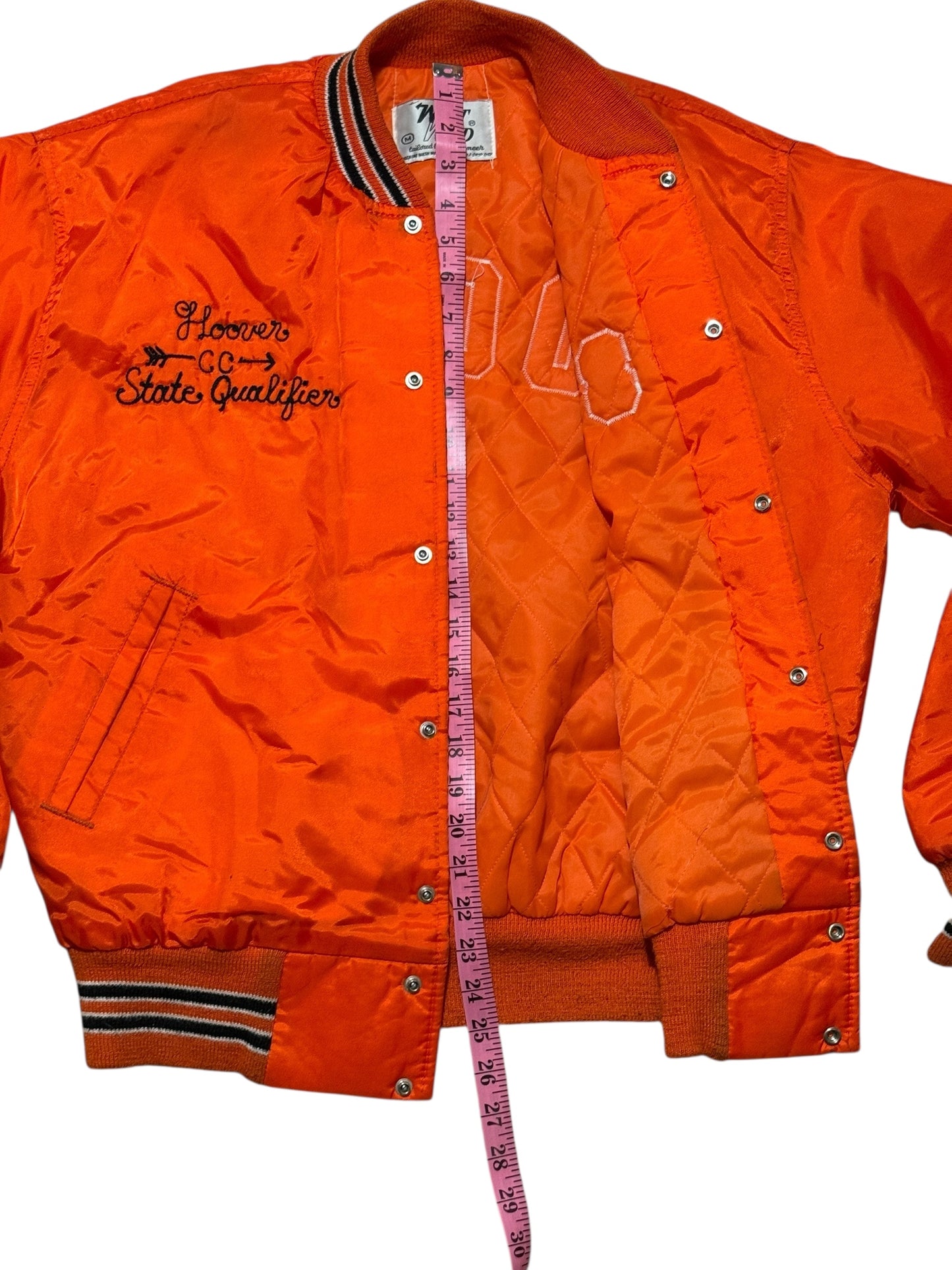 Vintage West Wind Satin Bomber Jacket — Quilted Warmth, Varsity Statement — 1970’s