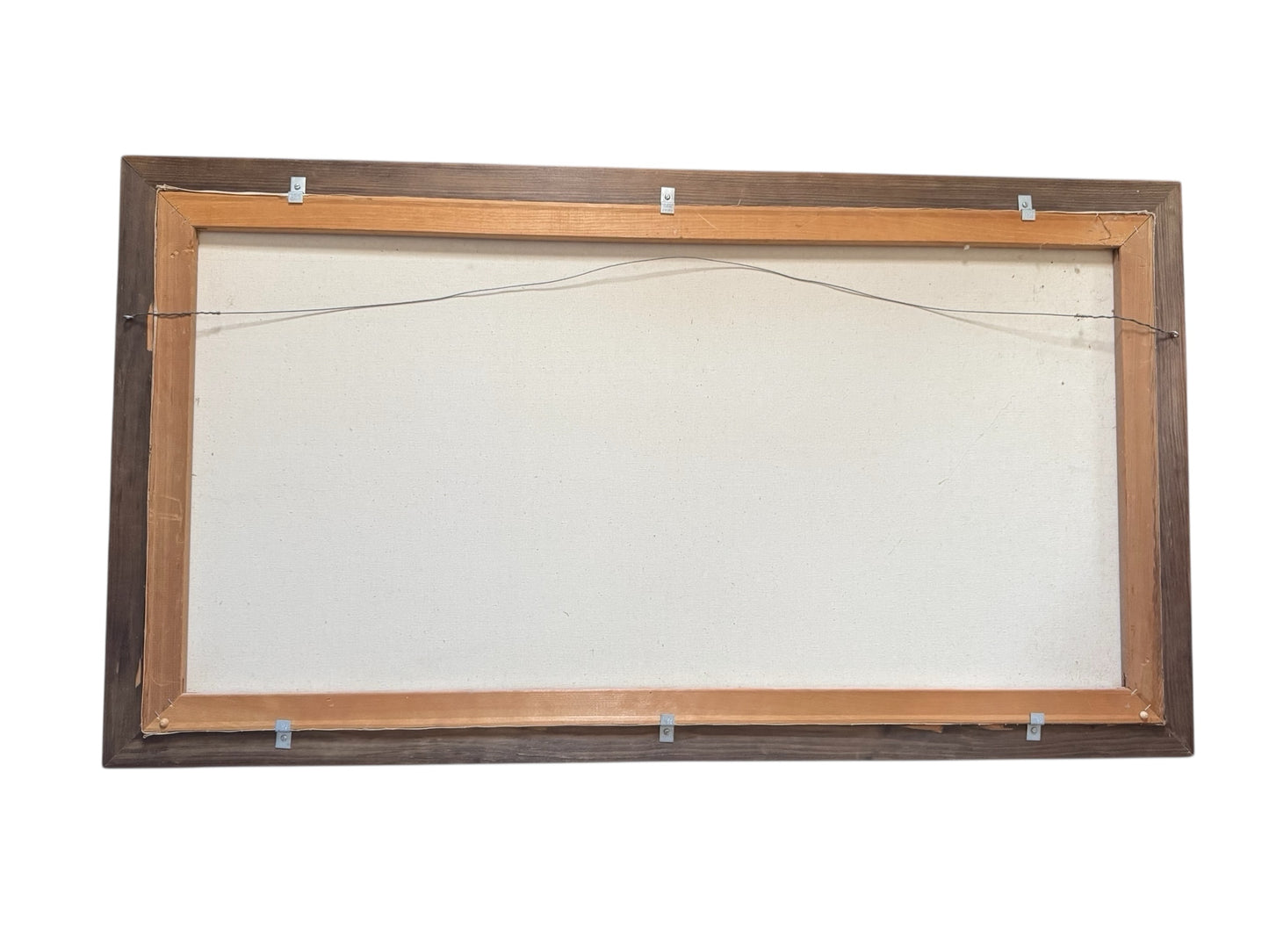 Vintage Sunset Splendor Coastal Seascape Print by Fetherolf in Wood Frame