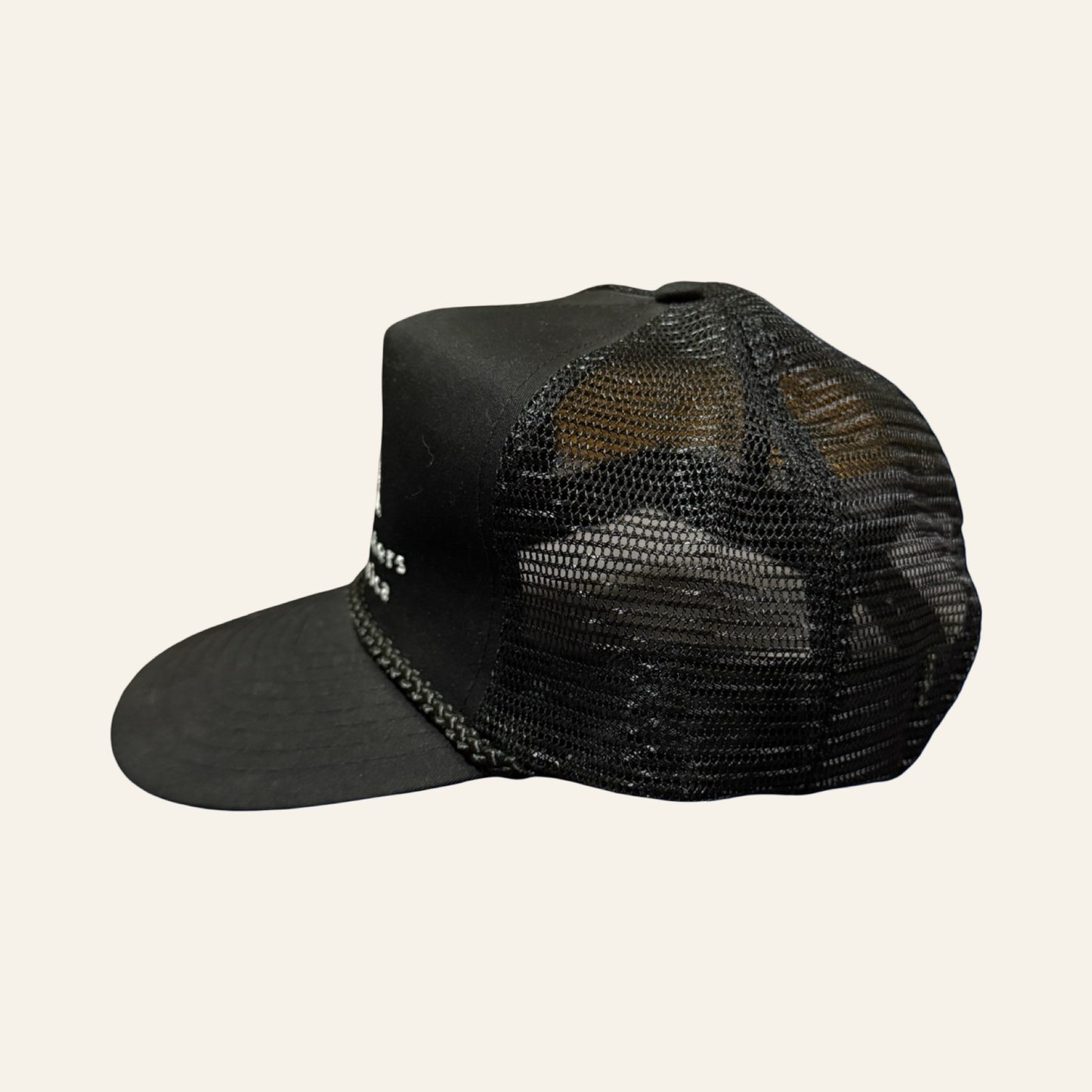 Vintage TA Trucker Hat — TravelCenters of America Logo, Black Rope Snapback