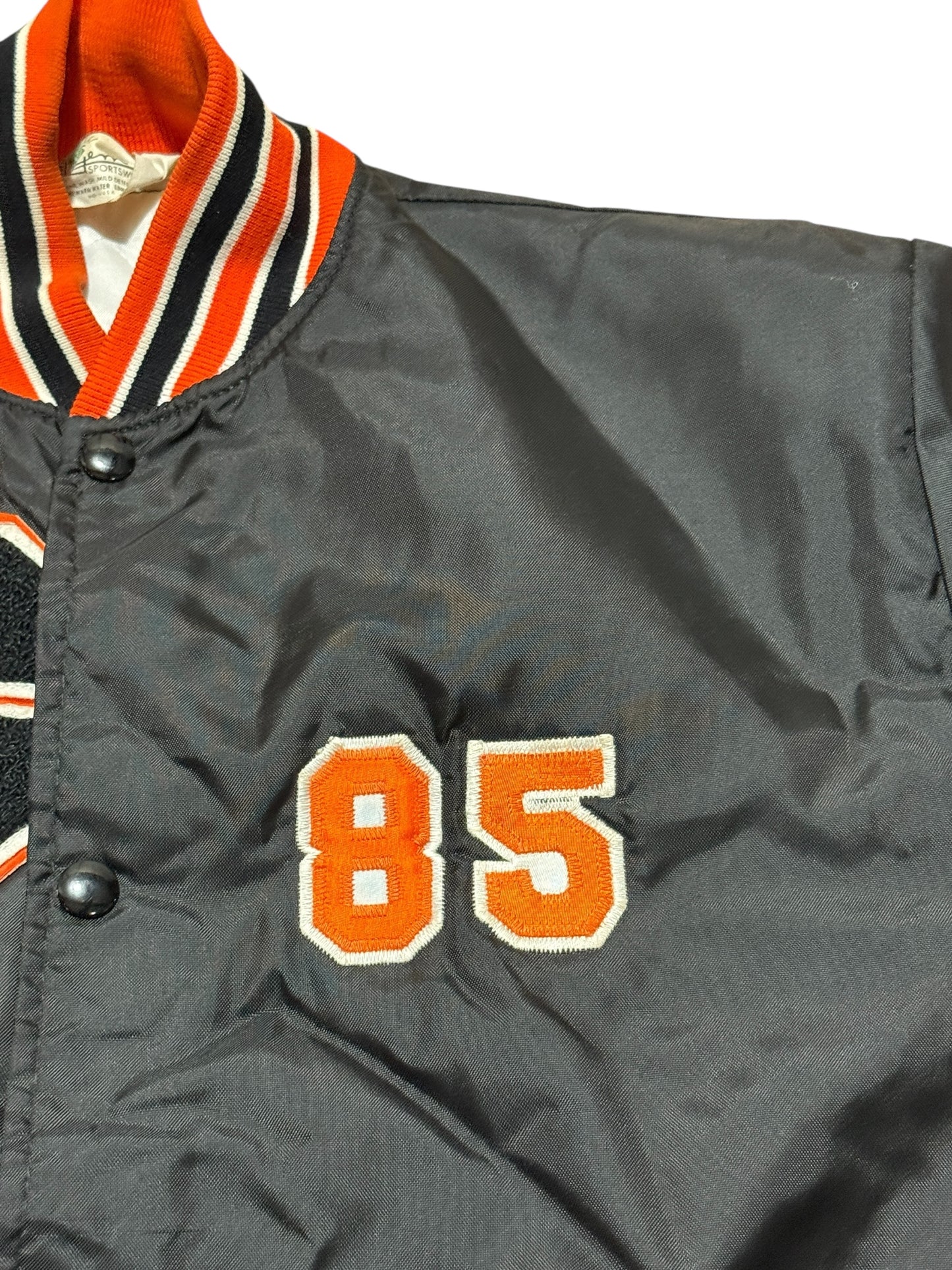 Vintage Letterman Jacket — Cross Country Hoover High — Quilted Warmth, Varsity