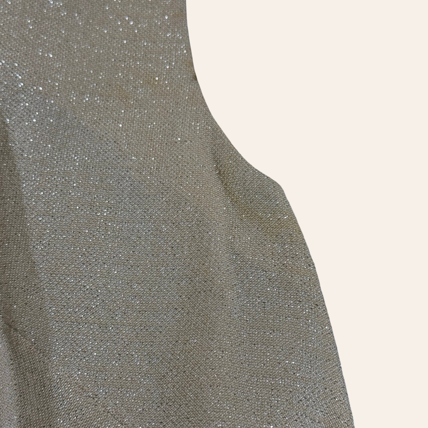 Vintage 60s Junior House 3-Piece Skirt Suit — Metallic Champagne Knit, Mod Glam