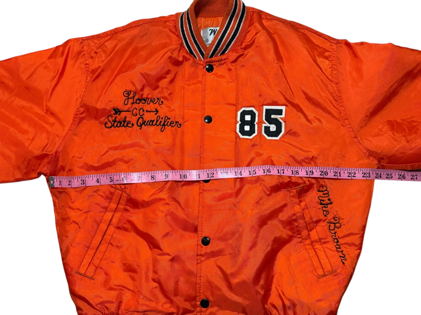 Vintage West Wind Satin Bomber Jacket — Quilted Warmth, Varsity Statement — 1970’s