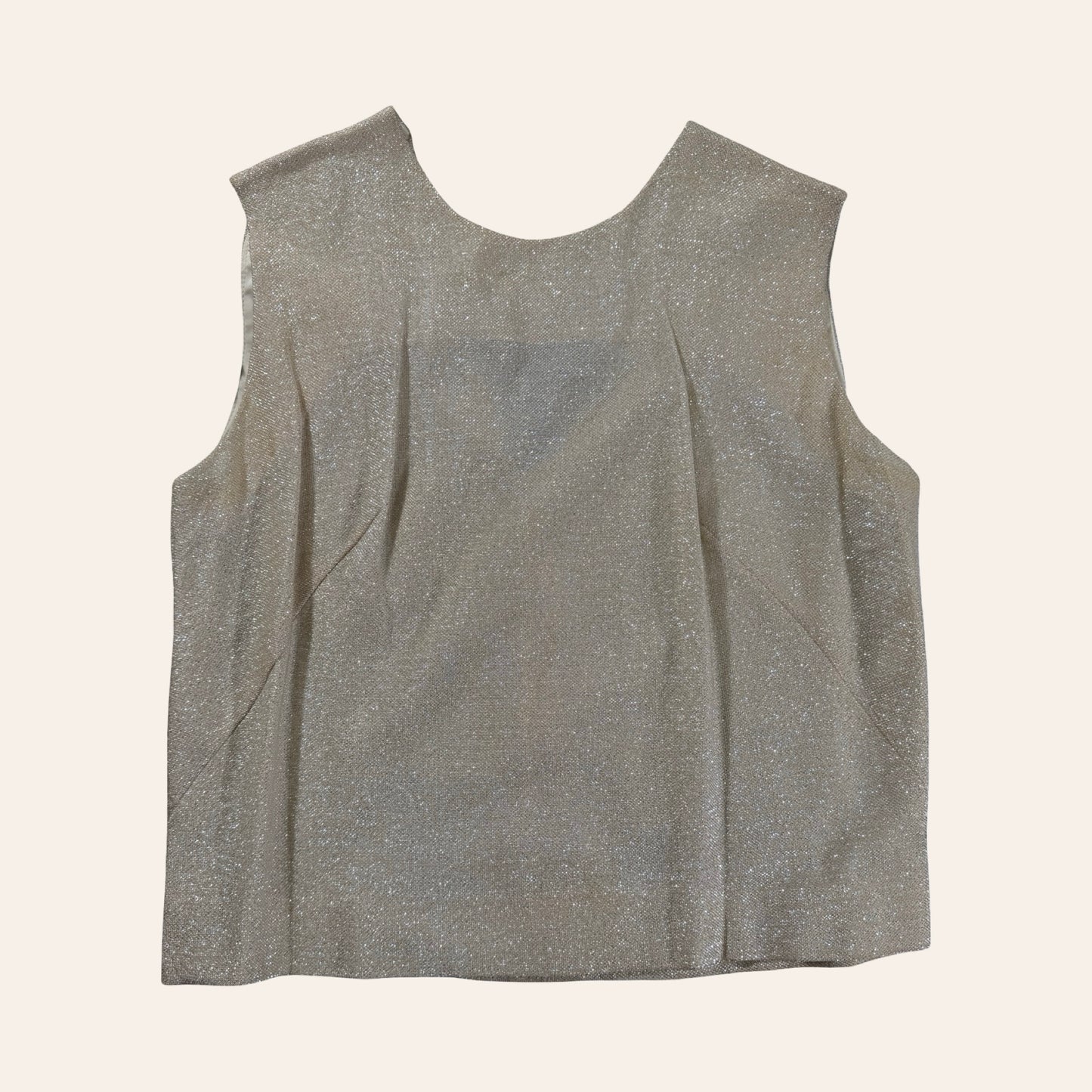 Vintage 60s Junior House 3-Piece Skirt Suit — Metallic Champagne Knit, Mod Glam