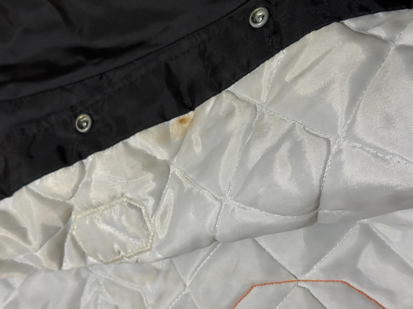 Vintage Letterman Jacket — Cross Country Hoover High — Quilted Warmth, Varsity