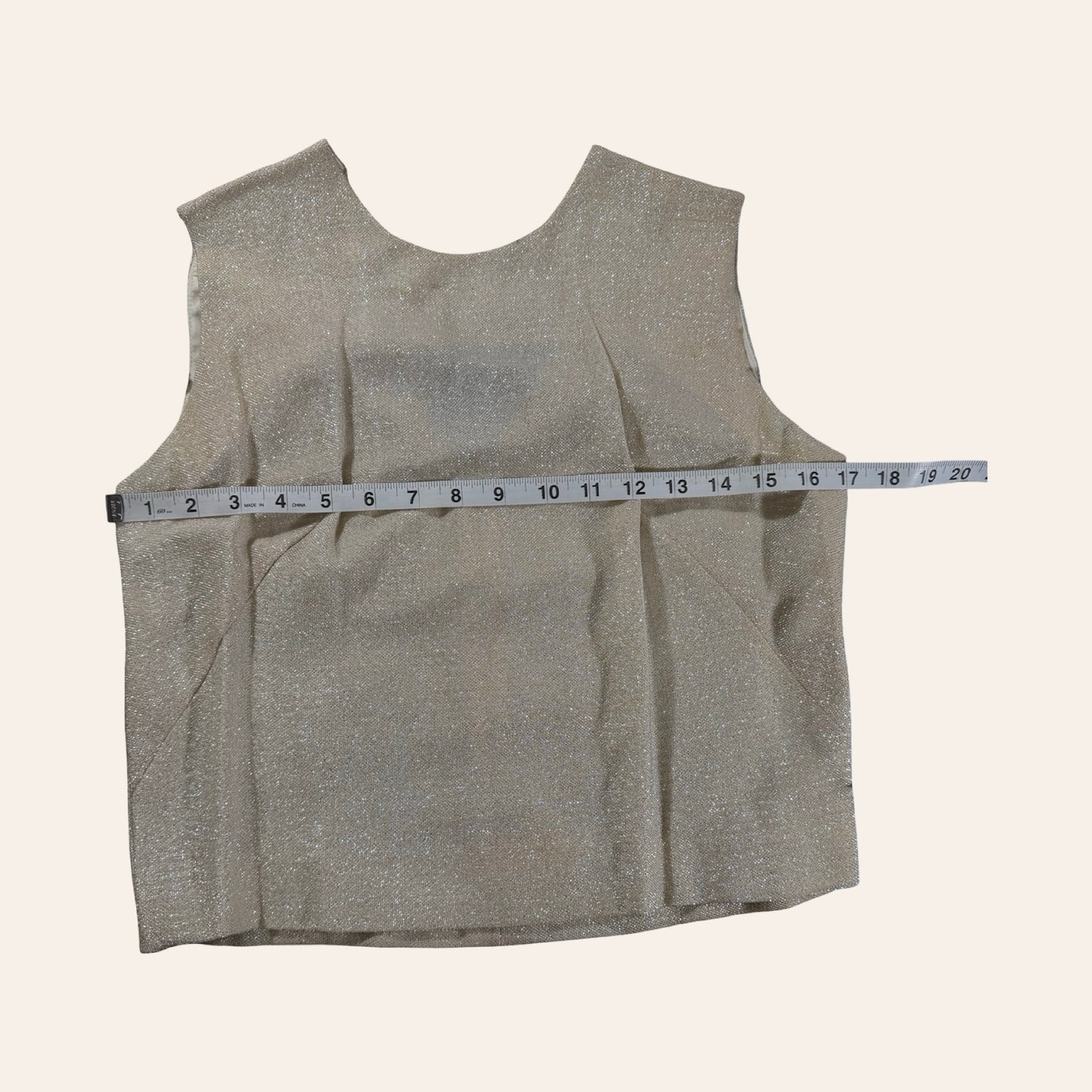 Vintage 60s Junior House 3-Piece Skirt Suit — Metallic Champagne Knit, Mod Glam