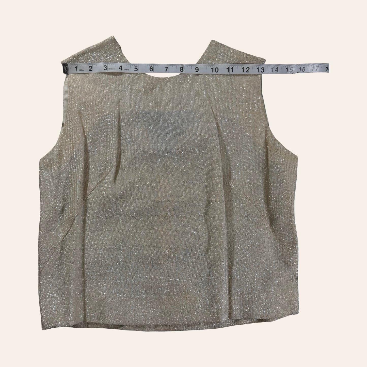 Vintage 60s Junior House 3-Piece Skirt Suit — Metallic Champagne Knit, Mod Glam